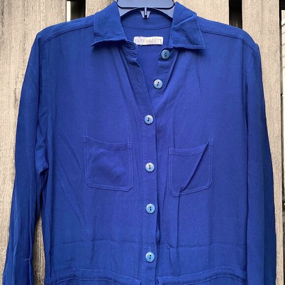 Flynn N Skye Navy Blue Jumpsuit Size Small - Picture 6 of 8